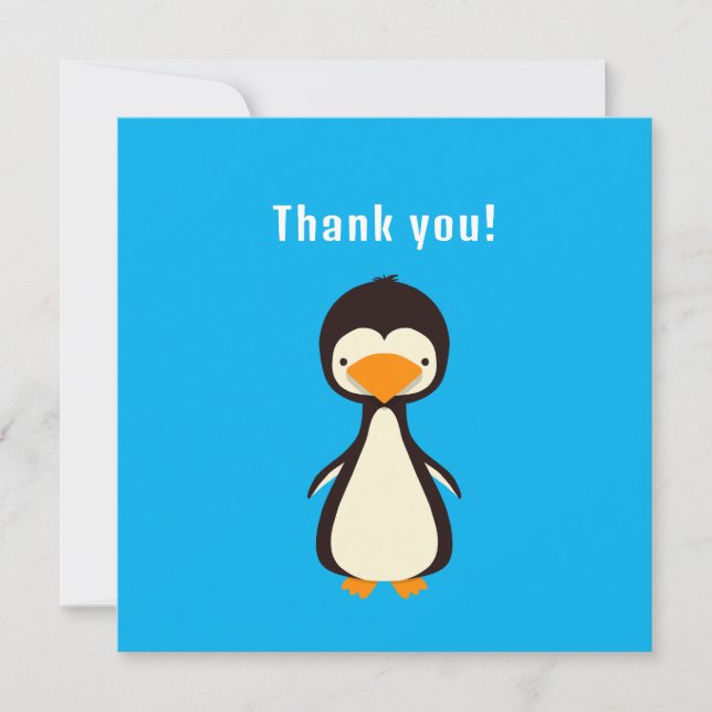 Convite Pinguim Obrigado (Frente)