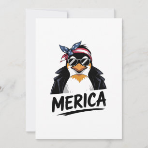 Convite Pinguim resiste aos pinguins protestando contra