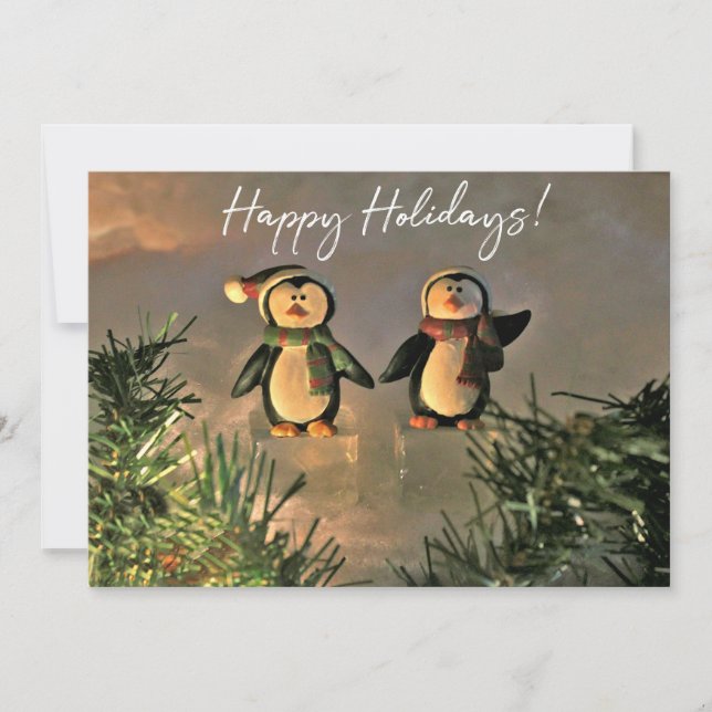 Convite Pinguins de Feriado (Frente)