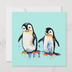 Convite Pinguins fofinhos