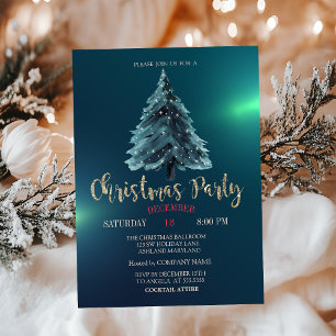 Convite Pinheiro de Natal, Festa de Natal Verde da Empresa