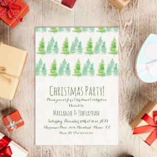 Convite Pinheiros Feriados de Pinheiros de Natal, Colados 