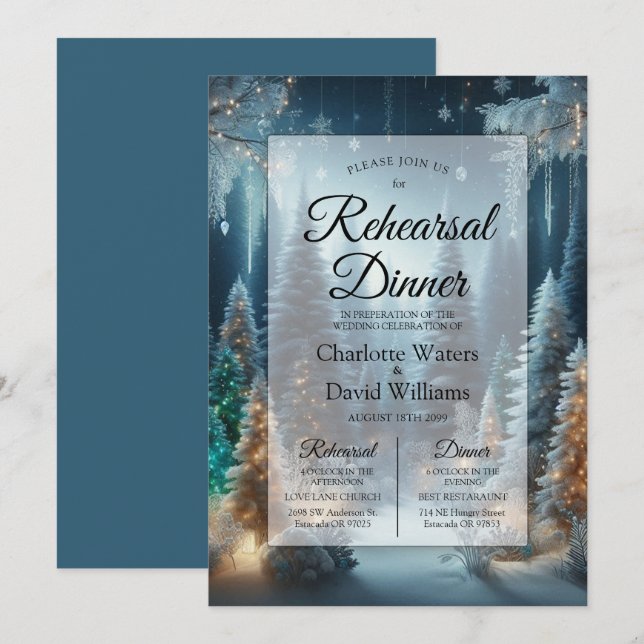 Convite Pinheiros foscos no Janto de ensaio do brilho do i (Frente/Verso)