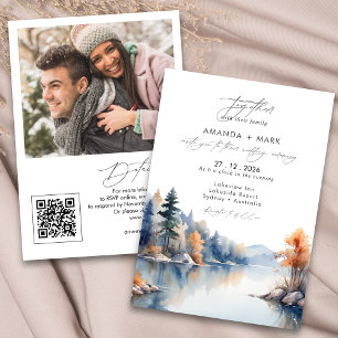 Convite Pinheiros Russos Invitam Casamento