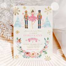 Pink And Gold Nutcracker Birthday Sugar Plum Fairy