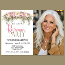 Pink and White Peony Retirement Party