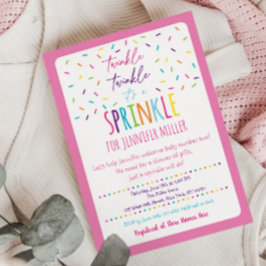 Convite Pink Baby Sprinkle