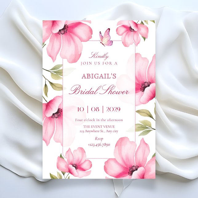 Convite Pink blossom  (Criador carregado)