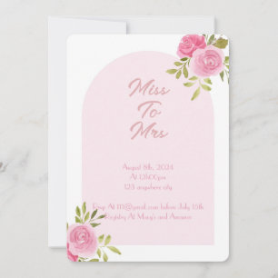 CONVITE PINK FLORAL CHÁ DE PANELA