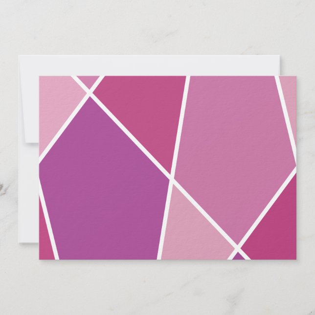 Convite Pink JanaiCreates Color Collection Invitation (Frente)