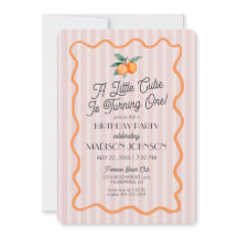 Pink Little Cutil Pastel Citrus Theme Aniversário