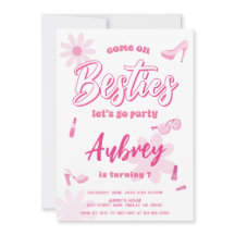 Pink Malibu Venha Besties Festa de aniversário Qua