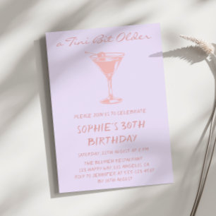 Convite Pink Martini Um Pouco Mais Velha Aniversário de 30