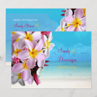 PINK PLUMERIA LEI / CASAMENTO DE BEACH