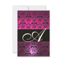 PINK PURPLE BLACK MONOGRAM fuchsia branca