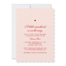 Pink & Red A Little Sweetheart Baby Shower