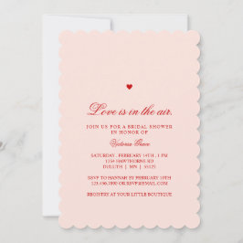 Convite Pink & Red Love is in the Air Bridal Shower