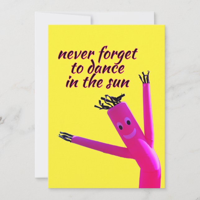 Convite Pink Sun Dancer  (Frente)