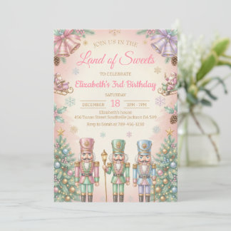Convite Pink The Nutcracker Birthday Invitation