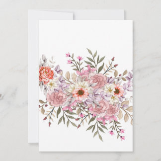 Convite Pink Wedding Bouquet