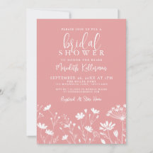 Pink Wildflower Bridal Shower