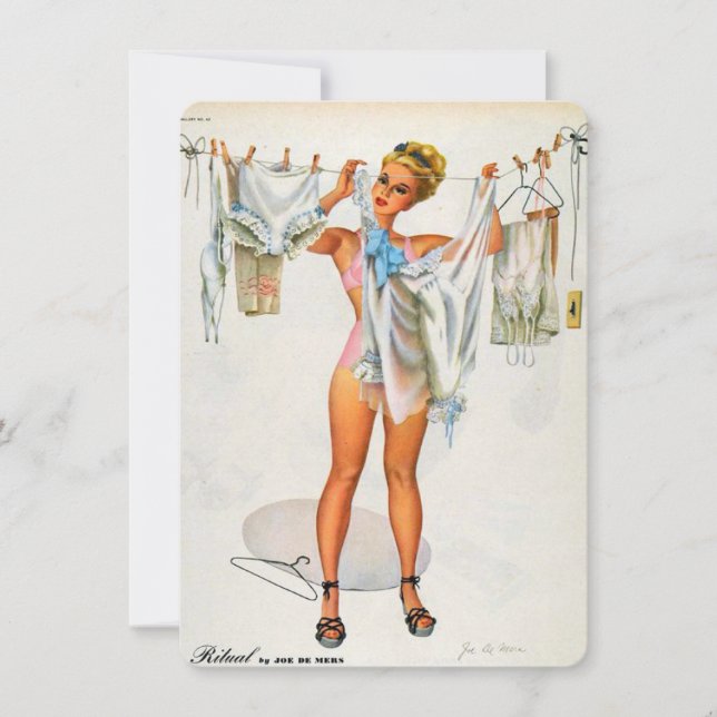 Convite Pino para cima da chá de panela da lingerie (Frente)