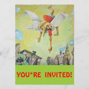 Convite Pinocchio no pombo