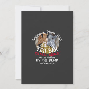 Convite Pinot Noir de Sodoma & Bar de Tiki do Cachorro Que
