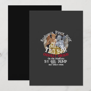 Convite Pinot Noir de Sodoma & Barraca Tiki do Cachorro Qu