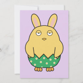 Convite Pintinho Bored Bunny 02