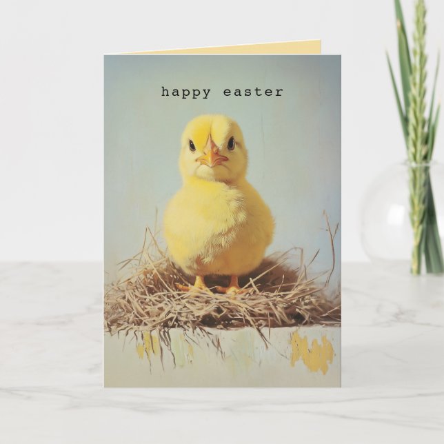 Convite Pintinho rabugento no ninho (Frente)