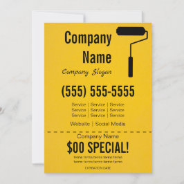 Convite Pintor 5x7 Folheto