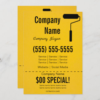 Convite Pintor 5x7 Folheto