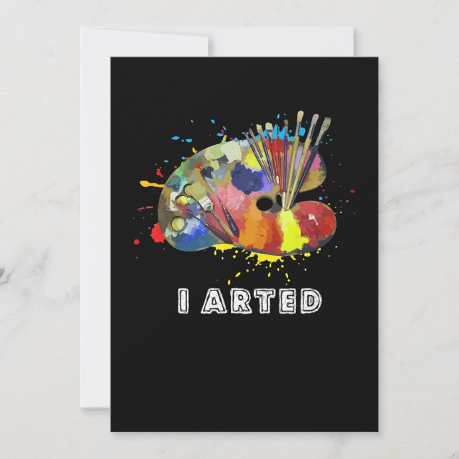 Convite Pintura|Arranjei Artista de Pintura por Pintura Di (Frente)