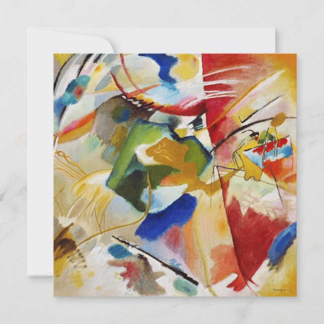 Convite Pintura com o Green Center por Wassily Kandinsky (Frente)