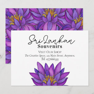 Convite Pintura da Flor do Sri Lanka Lotus