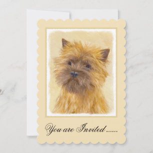 Convite Pintura de Cairn Terrier - Arte de Cachorro Origin