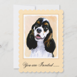 Convite Pintura De Cocker Spaniel (Participante) - Arte De