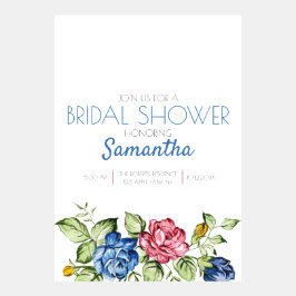 Convite Pintura de flores e tipografia luminosa