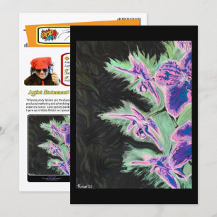 Convite Pintura de 'Orquídea Tropical' em Impressão de Peq