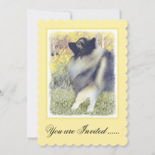 Convite Pintura em Aspen de Keeshond - Arte de Cão Origin
