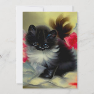 Convite Pintura em branco e preto