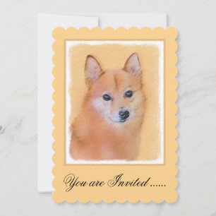 Convite Pintura em Spitz Finlandês - Arte Cachorosa Origin