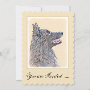 Convite Pintura em Tervuren Belga - Arte Cachorra Original