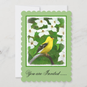 Convite Pintura Goldfinch - Arte Cachorra Original