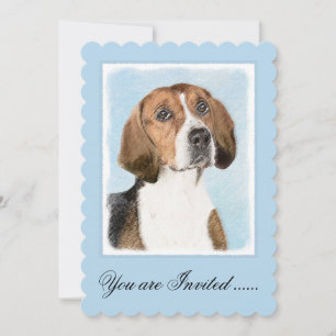 Convite Pintura Inglesa em Foxhound - Arte Cachorra Origin