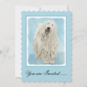 Convite Pintura Komondor - Arte Cachorra Original