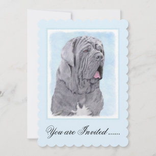Convite Pintura Mastiff Neopolita - Arte Canina Original