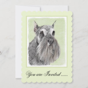Convite Pintura Schnauzer (Giant, Standard) - Arte Canina