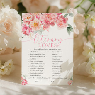 Convite Piper Literary Loves Game